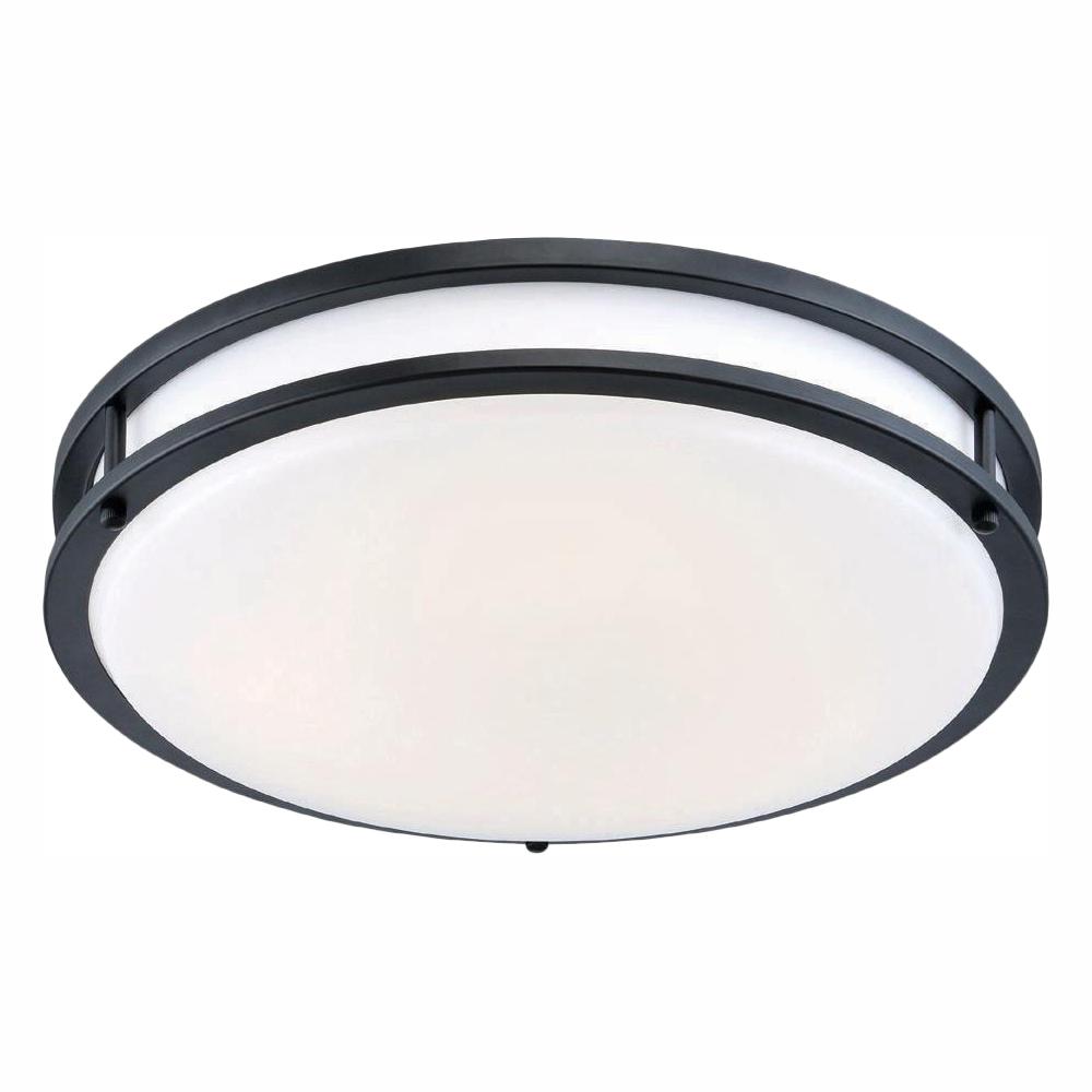 Envirolite 10 In Oil Rubbed Bronze White Low Profile Led Ceiling