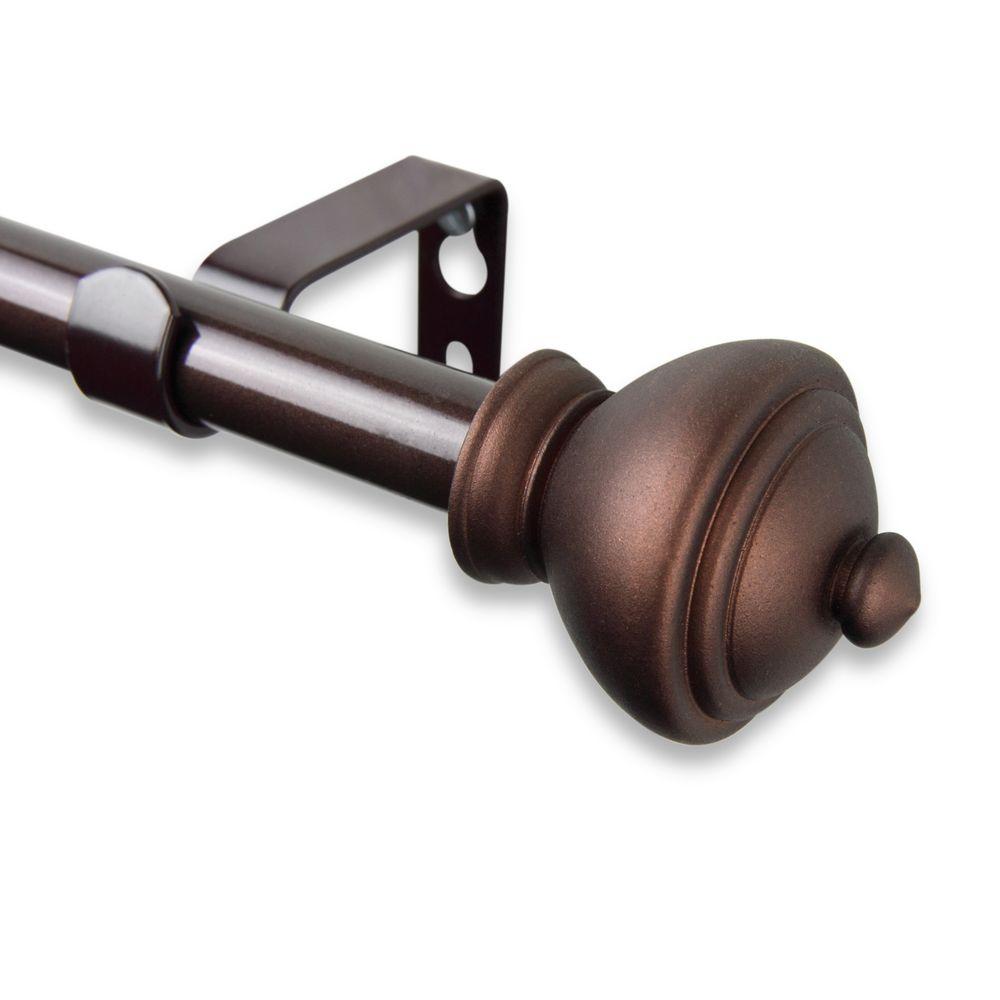 rod desyne savannah 5 8 in.adjustable curtain rod 84 in.120 in