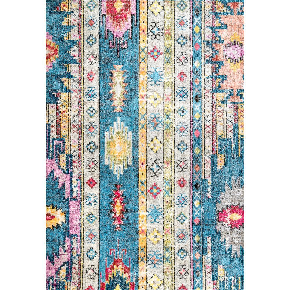 nuLOOM Bohemian Jennifer Blue 8 ft. x 10 ft. Area RugKSBL04A8010