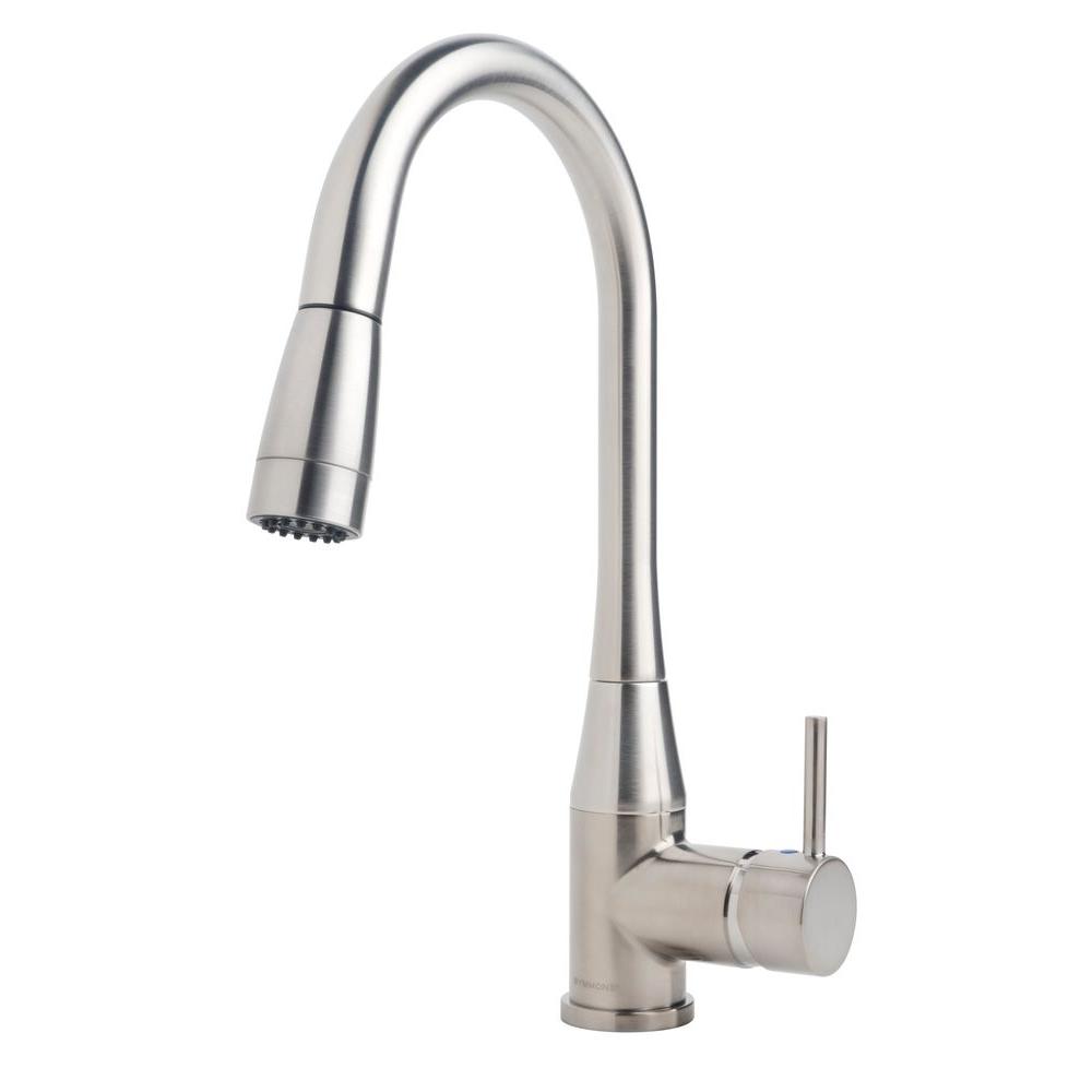Symmons Sereno SingleHandle PullDown Sprayer Kitchen Faucet in