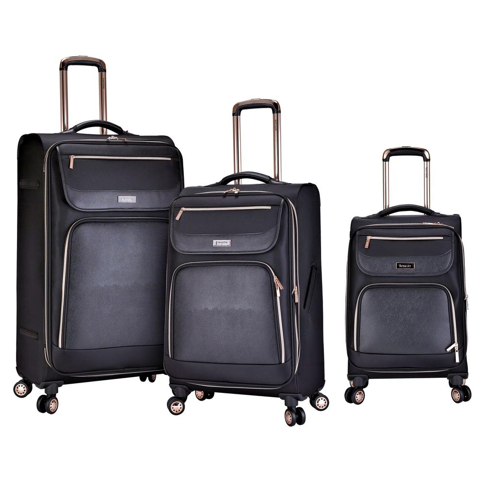 kensie metallic luggage set