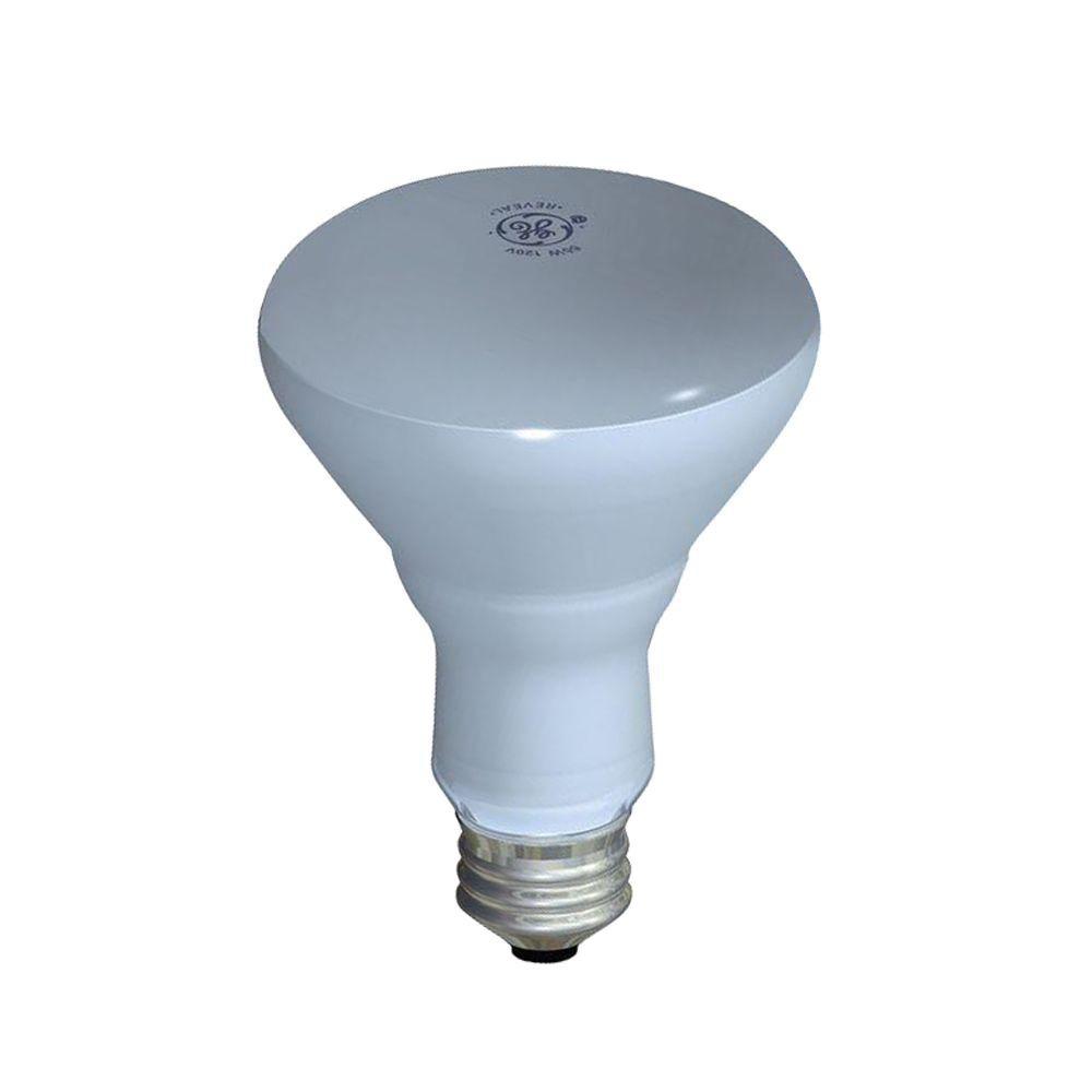 GE 65-Watt Incandescent BR30 Reveal Flood Light Bulb (2 ...