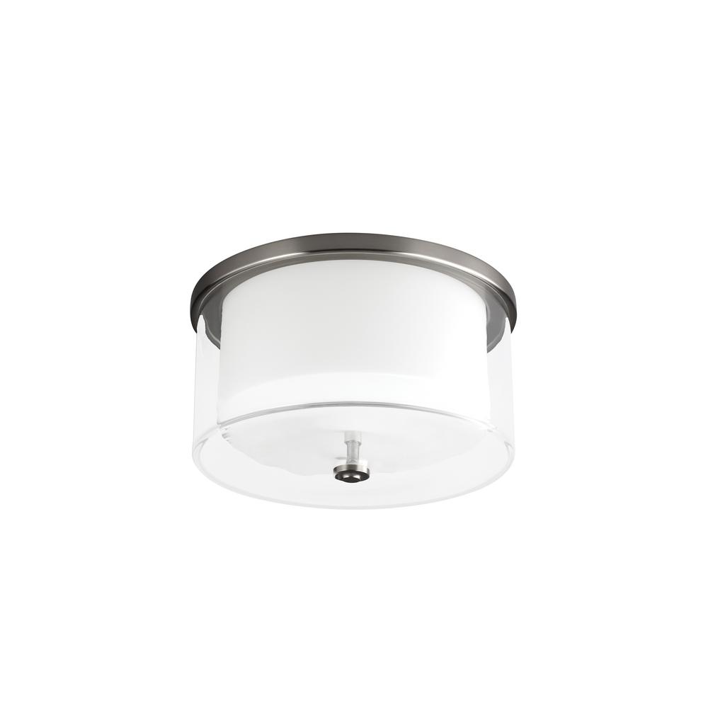 Monte Carlo Piper Brushed Steel LED Ceiling Fan Light Kit by Monte Carlo