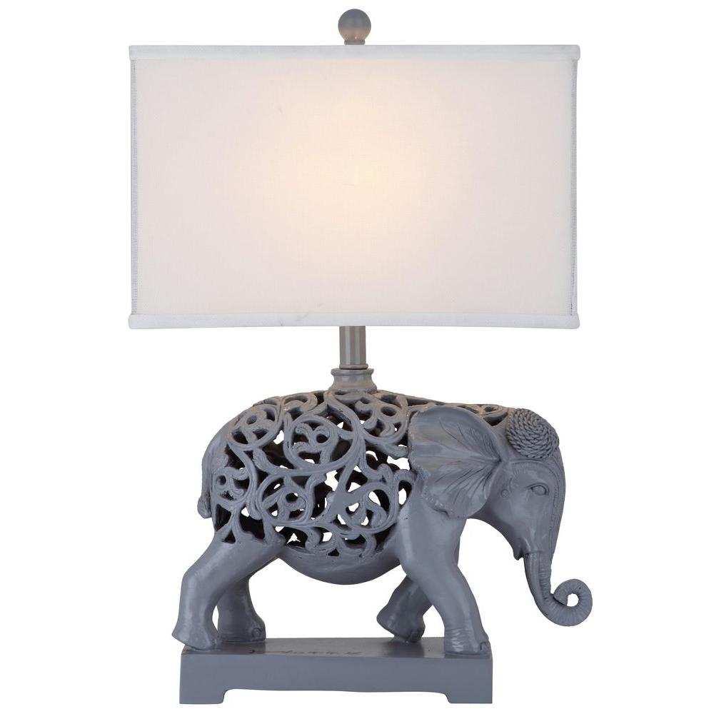 elephant table lamp and shade