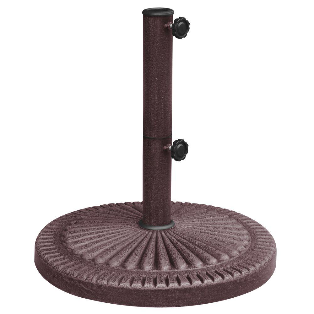 Island Umbrella 66 Lb Weather Resistant Patio Umbrella Base In Bronze Resin Nu5406 The Home Depot