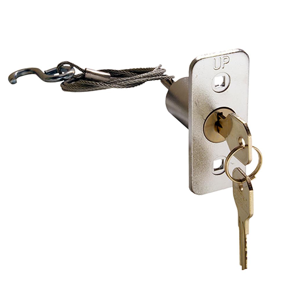 Canimex Garage Door Locking T-Handle - Low Profile Thru Bolt With 2 Keys