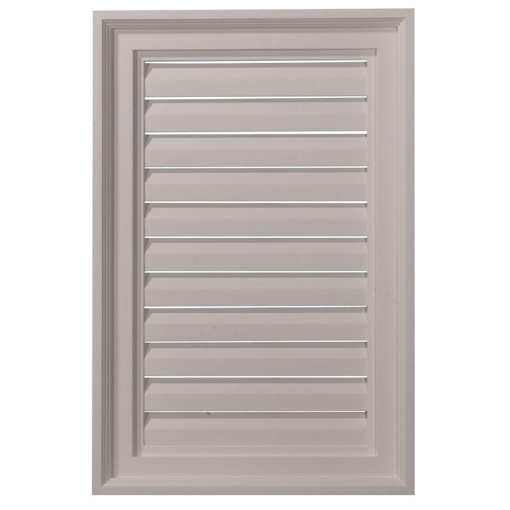 Ekena Millwork 16 in. x 24 in. Rectangular Primed Wood Paintable Gable