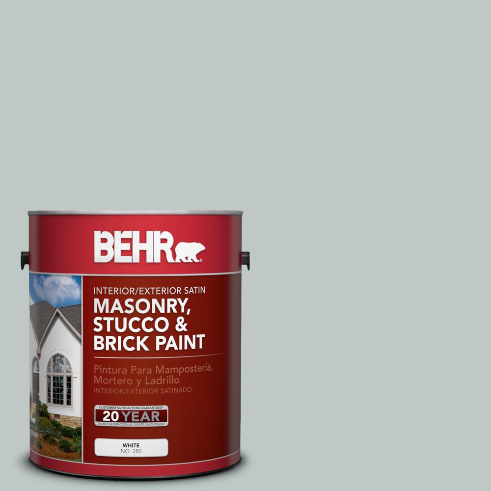 Behr 1 Gal Sc 365 Cape Cod Gray Satin Interior Exterior Masonry Sc 365 Cape Cod Gray Satin Interior Exterior Masonry