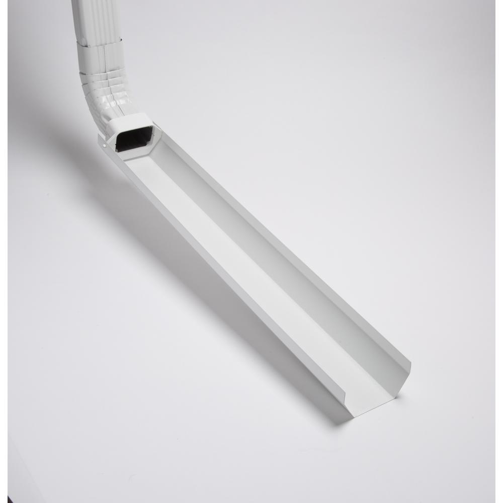 FlexASpout White Downspout Extension85010 The Home Depot