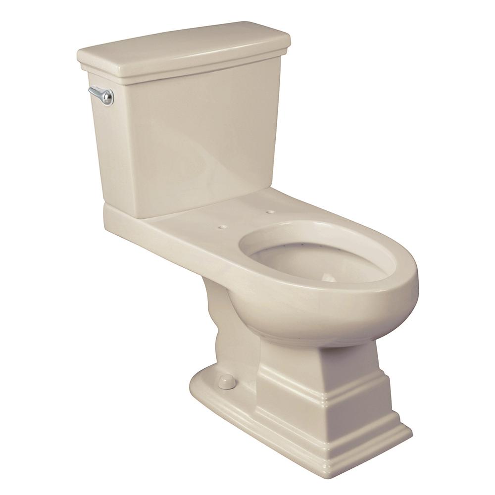 Glacier Bay 2piece 1.28 GPF High Efficiency Single Flush Elongated Toilet in BiscuitN2428E