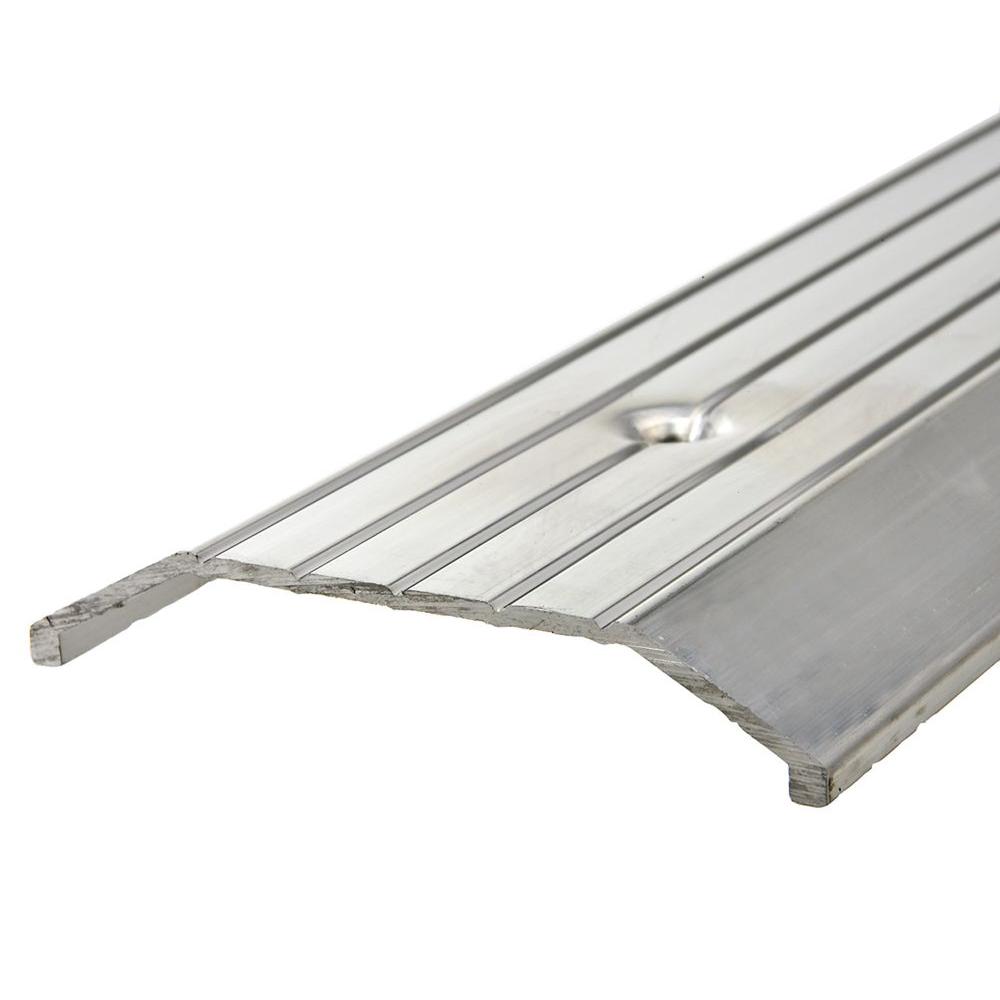 Frost King E/O 3 in. x 36 in. Silver Fluted Top Saddle Threshold