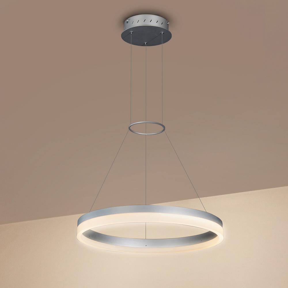 Vonn Lighting 30w Tania Collection 18 In Silver Integrated Led Vonn Lighting 30w Tania Collection 18 In Silver Integrated Led Adjule Hanging Modern Circular Chandelier