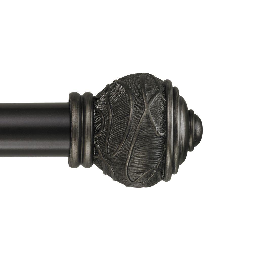 Art Decor Muskoka 6 ft. NonTelescoping Curtain Rod in Oil Rubbed