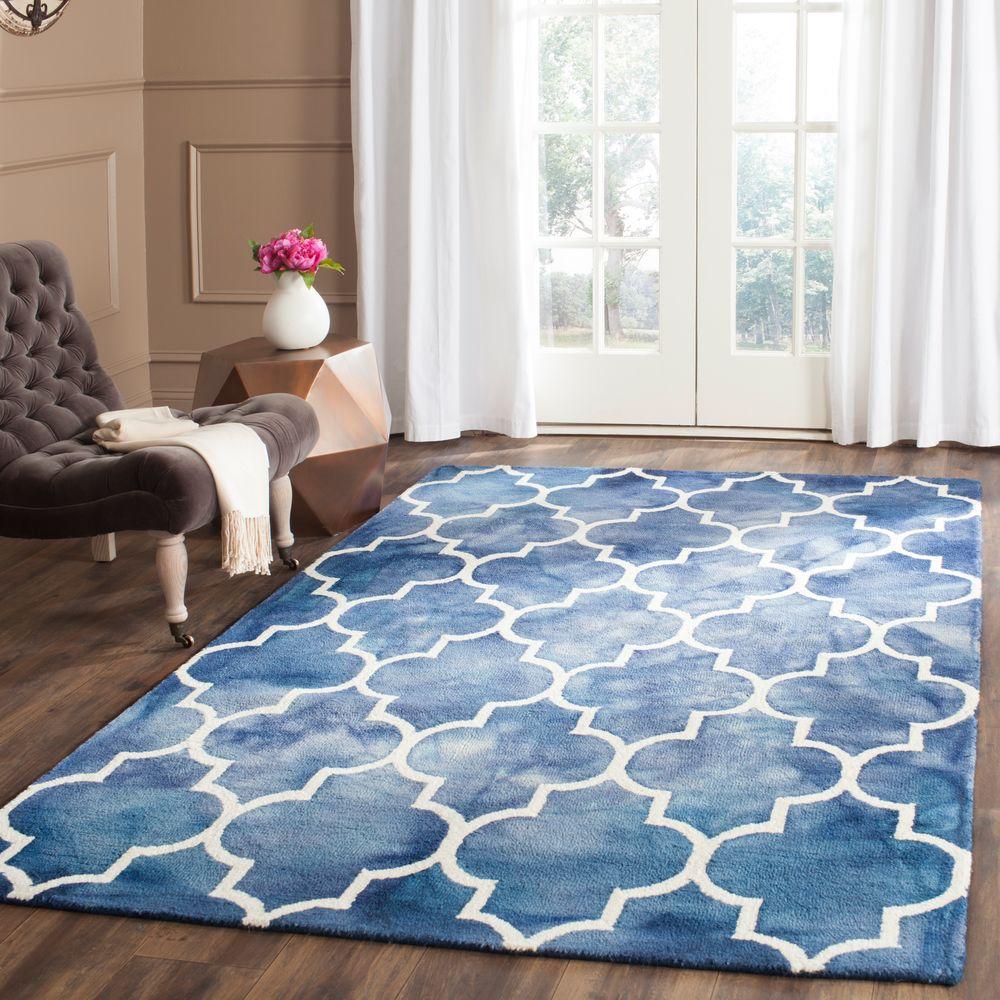 Safavieh Dip Dye Navy/Ivory 4 ft. x 6 ft. Area RugDDY535N4 The Home