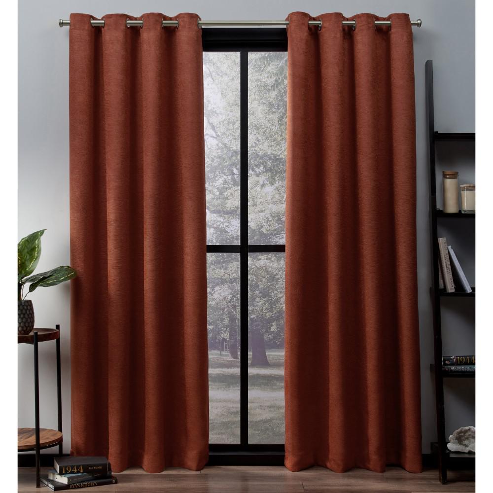 Oxford 52 In W X 63 In L Woven Blackout Grommet Top Curtain