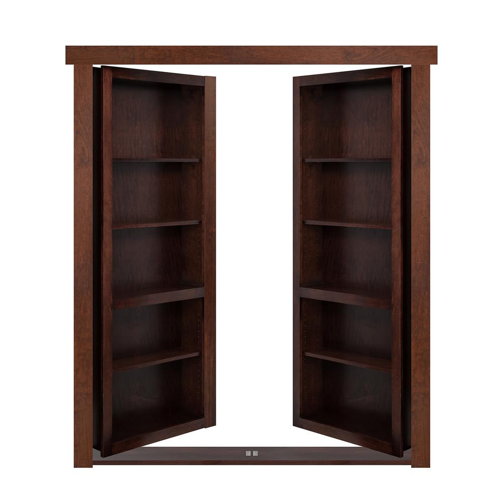 The Murphy Door 48 In X 80 In Flush Mount Assembled Maple Dark