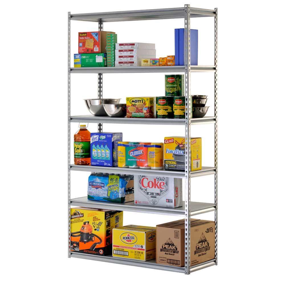 Muscle Rack 86 In H X 48 In W X 18 In D 6 Shelf Steel Storage