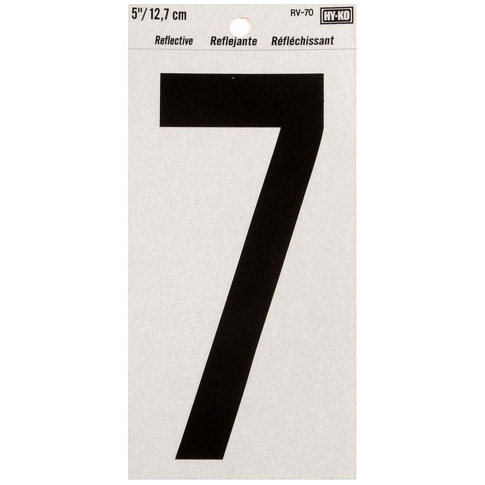 HYKO 5 in. Vinyl SelfAdhesive Number 7RV70/7 The Home Depot
