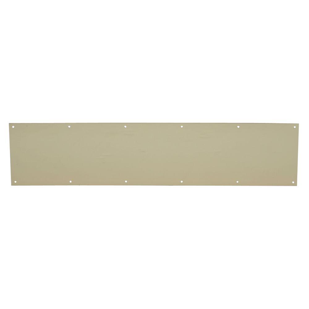 Schlage 6 In X 30 In Bright Brass Kick Plate 678567 The Home Depot