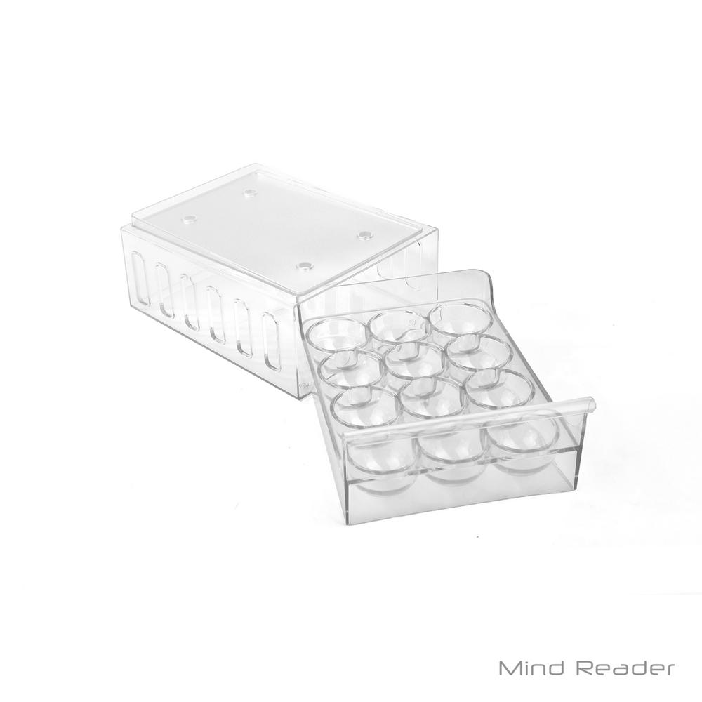 Plastic Egg Storage Box Clear Reusable Covered Egg Holder for Refrigerator Stackable Egg Containers with 48 Egg Grooves,Pack of 2