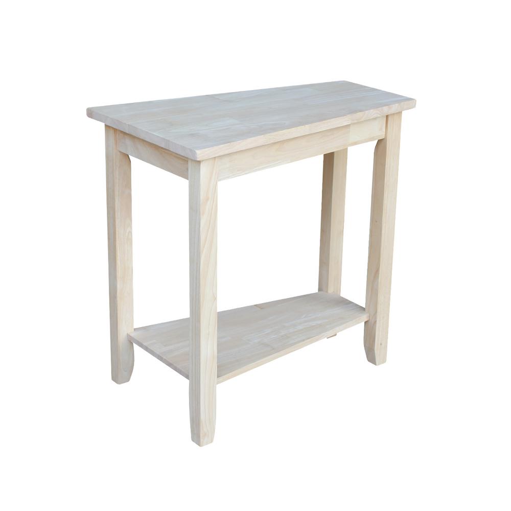 International Concepts Java Unfinished End Table OT60E The Home Depot