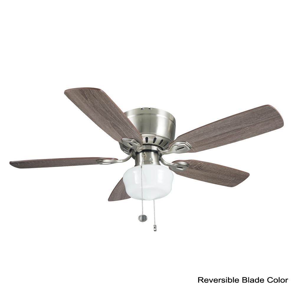 Kennesaw 42 In Indoor Brushed Nickel Ceiling Fan With Light