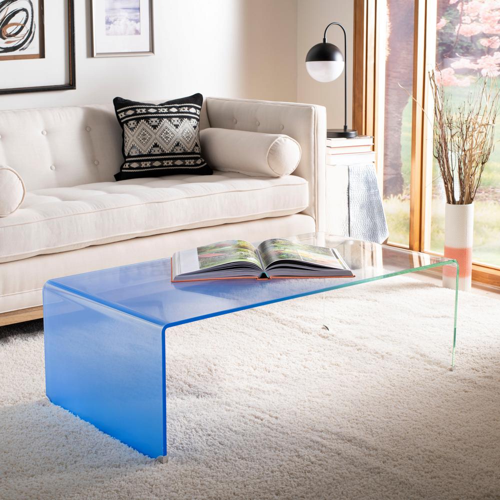 blue coffee table