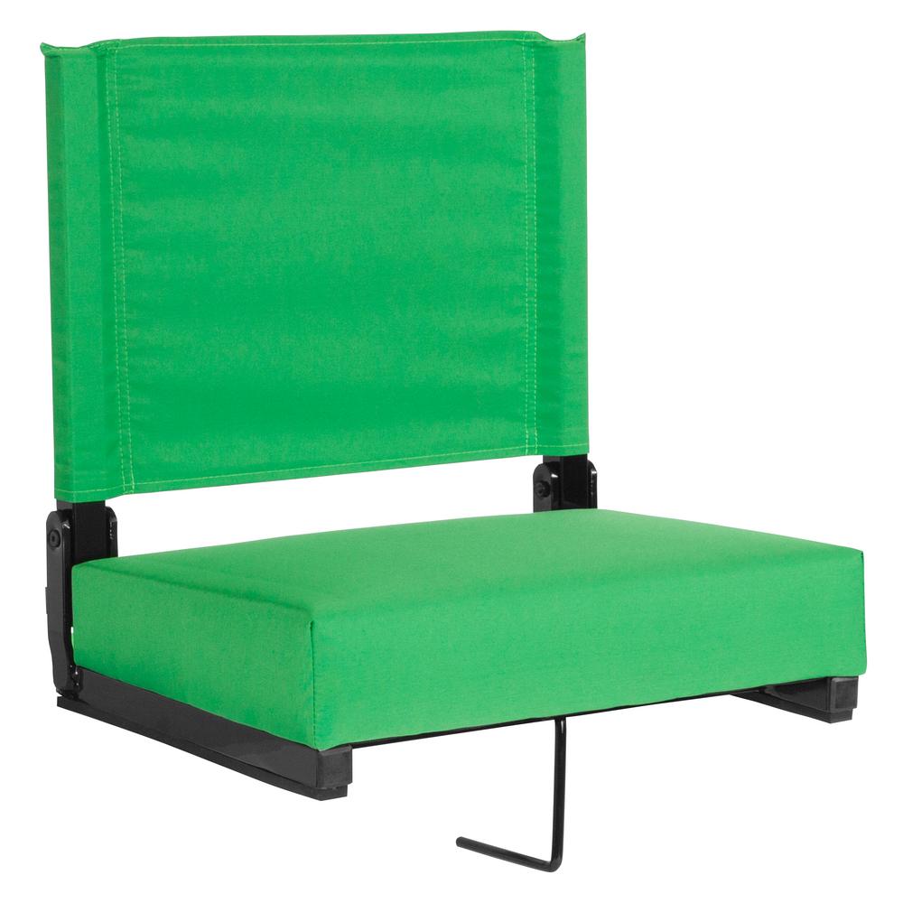Carnegy Avenue Bright Green Metal Folding Lawn Chair Cga Xu 232355