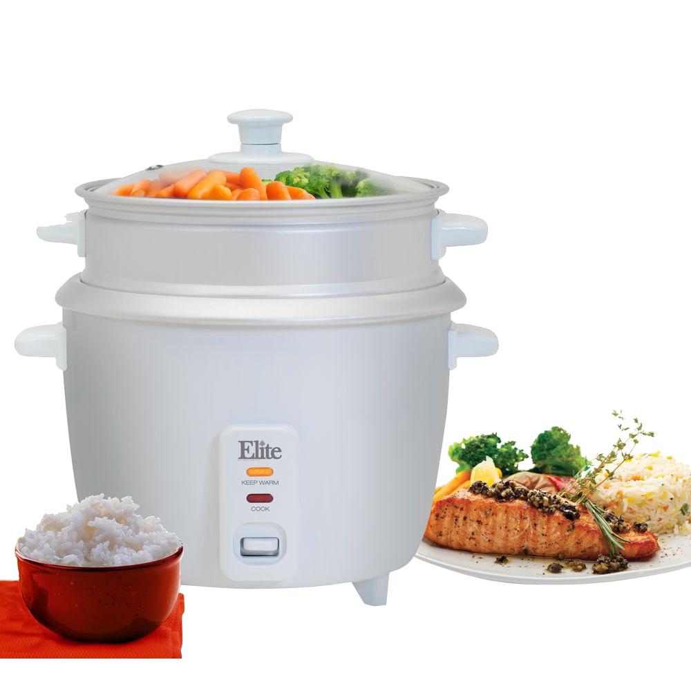 Elite Gourmet Gourmet 16-Cup Rice Cooker-ERC-008ST - The Home Depot