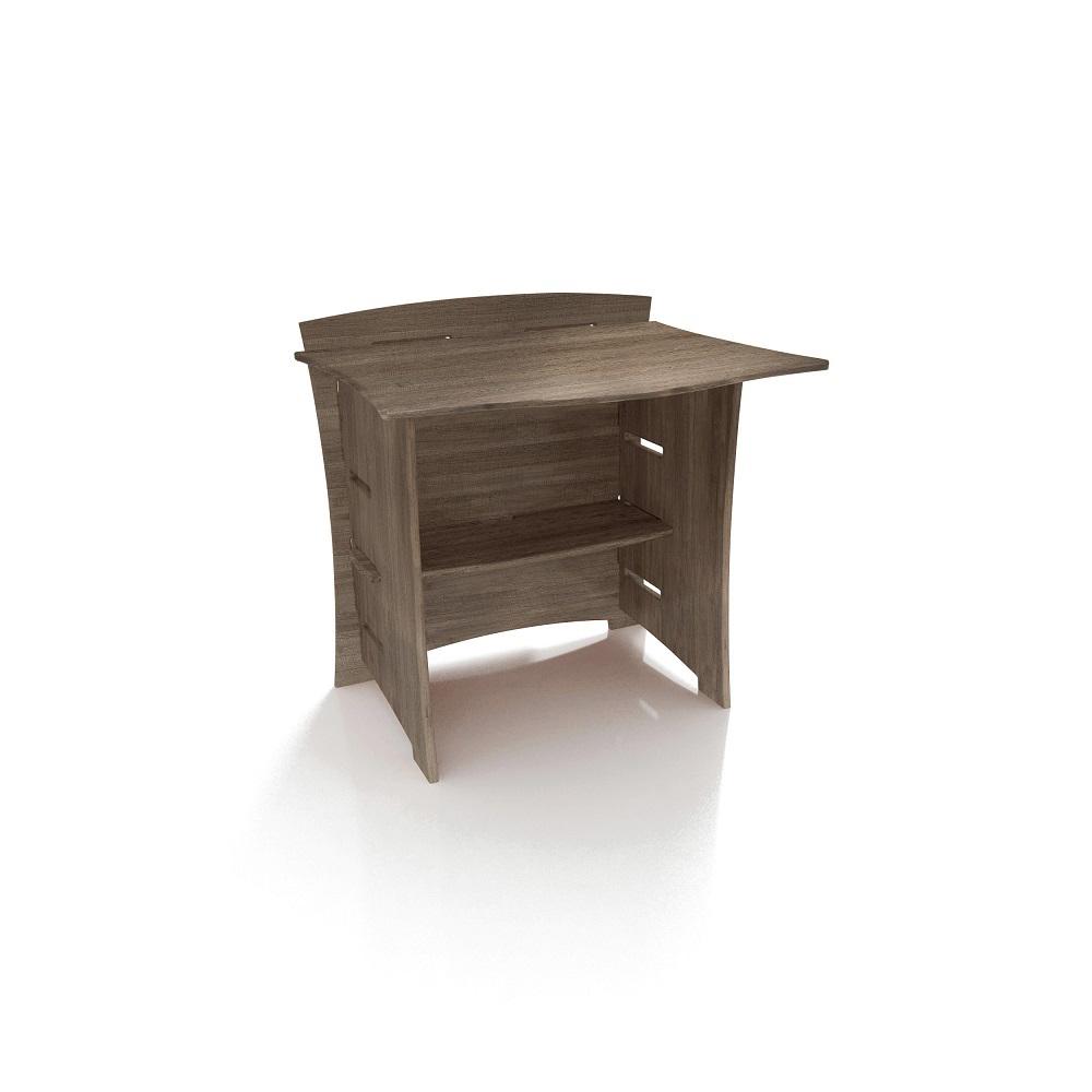 Legare 29 In Desk Connecting Bridge With Solid Wood In Grey