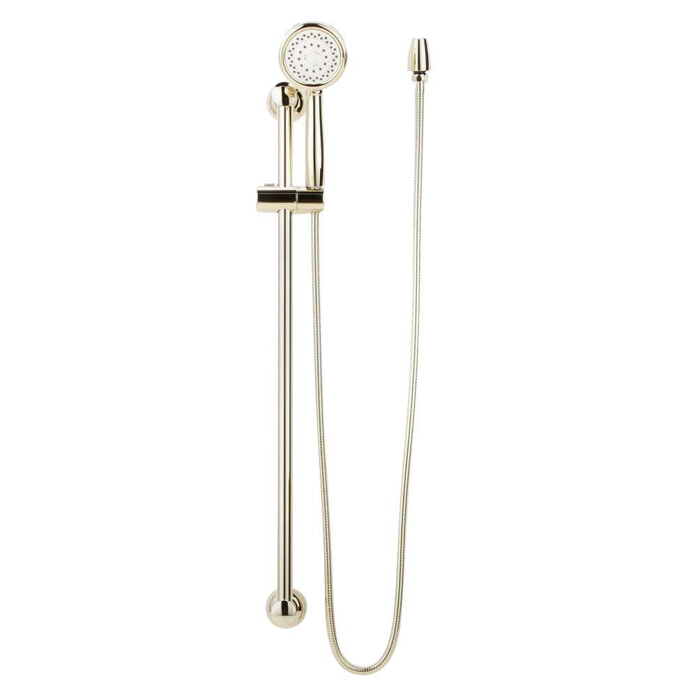 MOEN 4Spray Hand Shower with Slide Bar in Polished Brass3867P The Home Depot