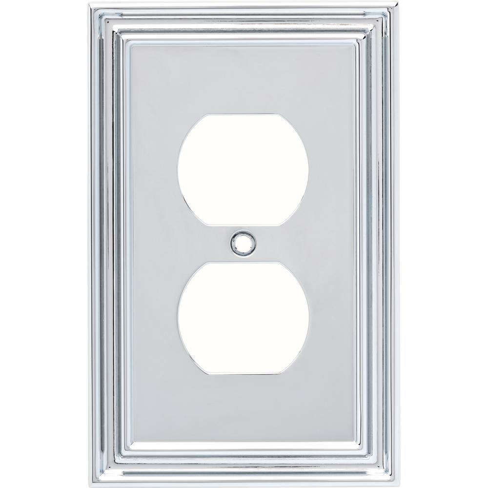 Hampton Bay Reflect Single Duplex Wall Plate Polished Chrome Hampton Bay Reflect Single Duplex Wall Plate Polished Chrome