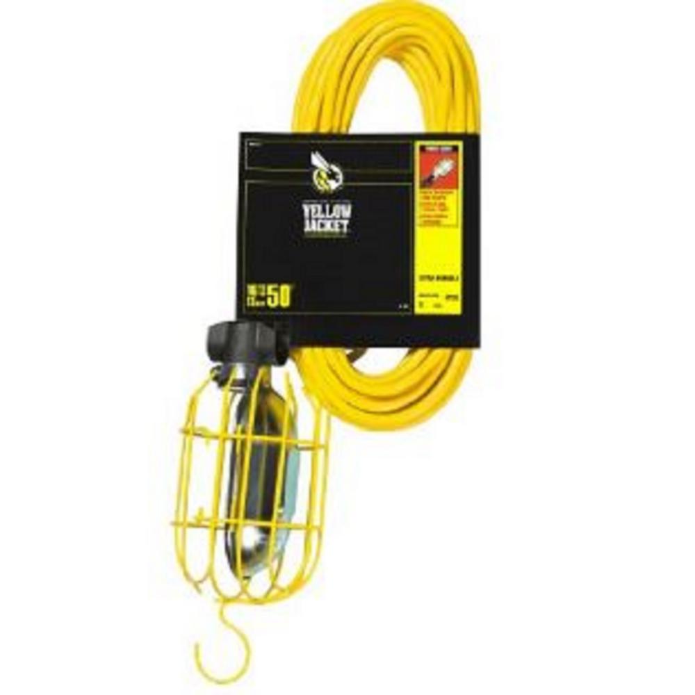 Yellow Jacket 75Watt 50 ft. 16/3 SJT Incandescent Portable Guarded