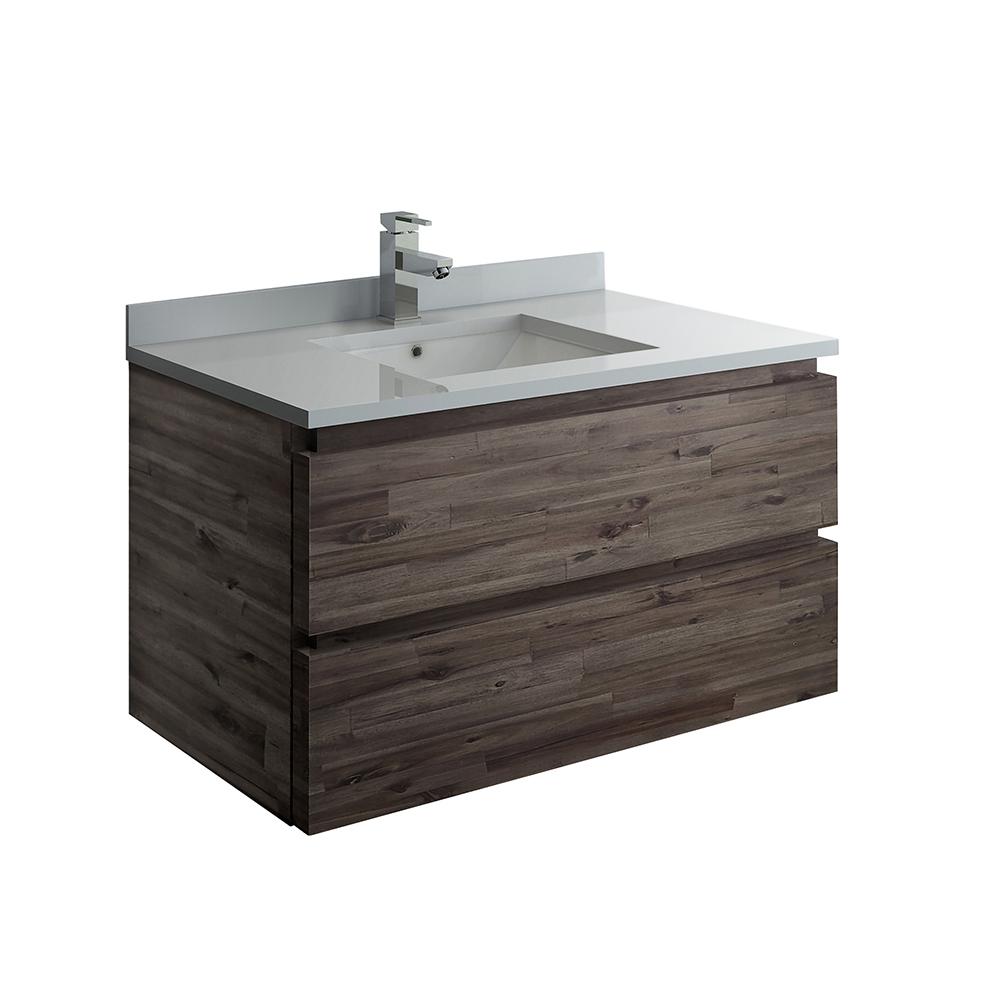 Fresca Formosa 36 In Modern Wall Hung, Contemporary Floating Vanity Sink
