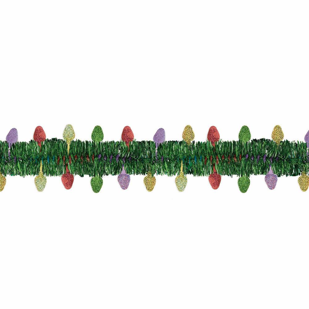 Metallic Streamer Xmas Tree Decor Hanging Holiday Tinsel Valentines Happy Birthday New Years Wedding Party Proposal Indoor Outdoor Ornament Gold Color GEX 2020 Christmas Tinsel Garland 33 Ft