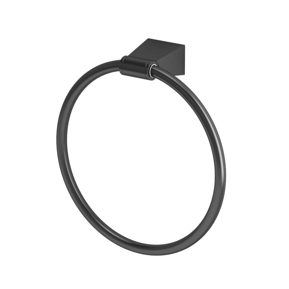 Gatco Bleu Towel Ring In Matte Black-4712MX - The Home Depot