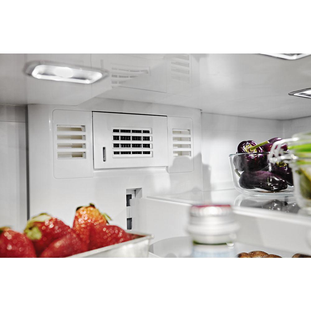 Kitchenaid 27 Cu Ft French Door Refrigerator In Printshield Stainless With Exterior Ice And Water