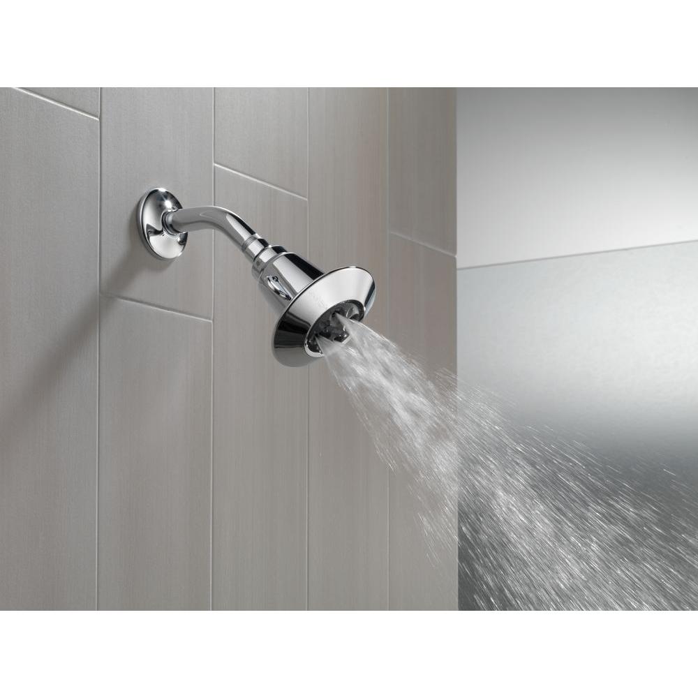 Delta 1 Spray 3 9 In Single Wall Mount Fixed Shower Head In