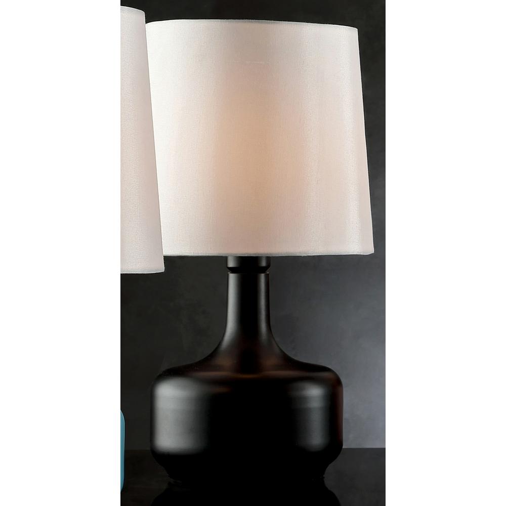 Powder Black Touch-On Table Lamp 