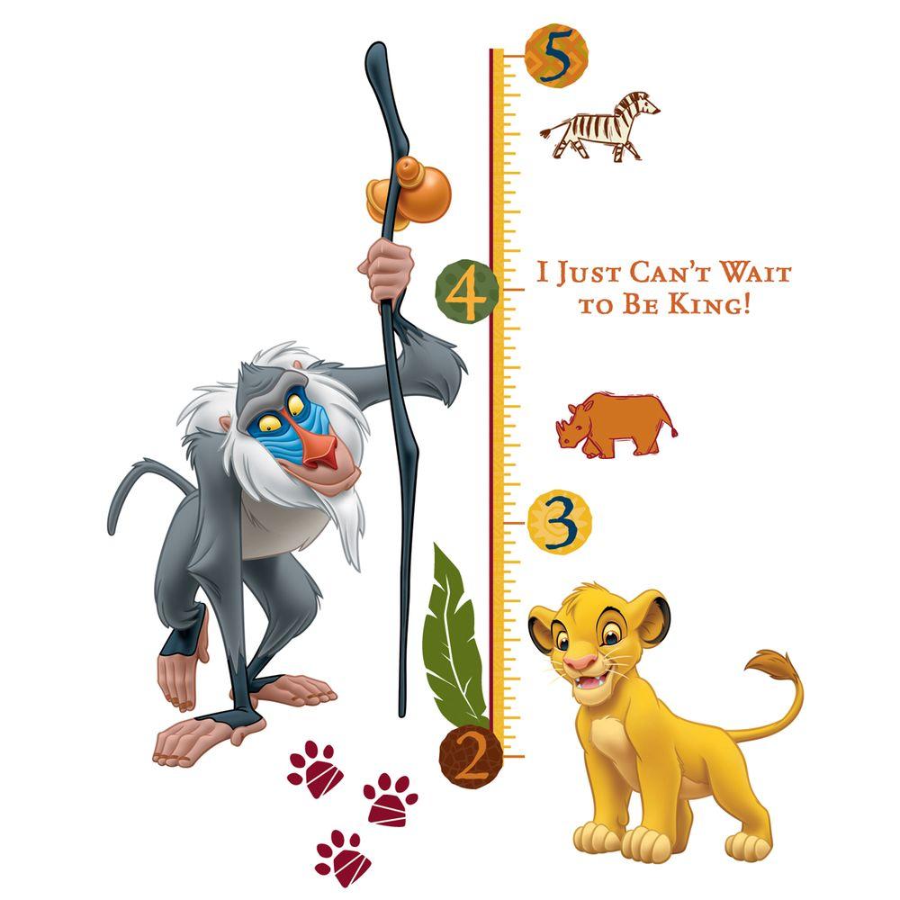 Roommates The Lion King Rafiki Peel And Stick Giant Growth Chart