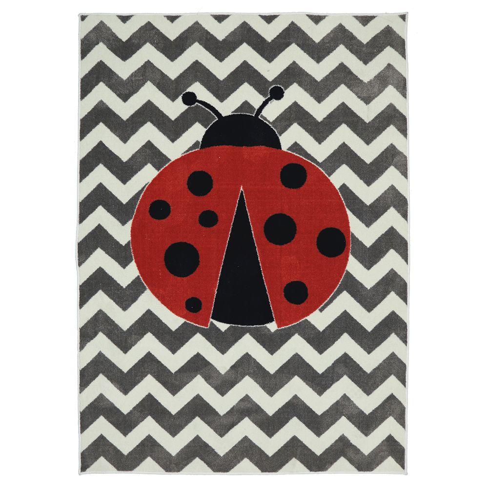 Mohawk Home Little Lady Bug Multi 5 ft. x 8 ft. Area Rug477899 The Home Depot