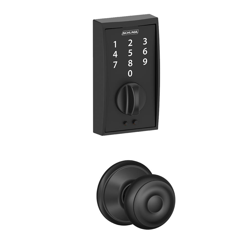 Schlage Camelot Touch Electronic Door Lock Deadbolt And Georgian