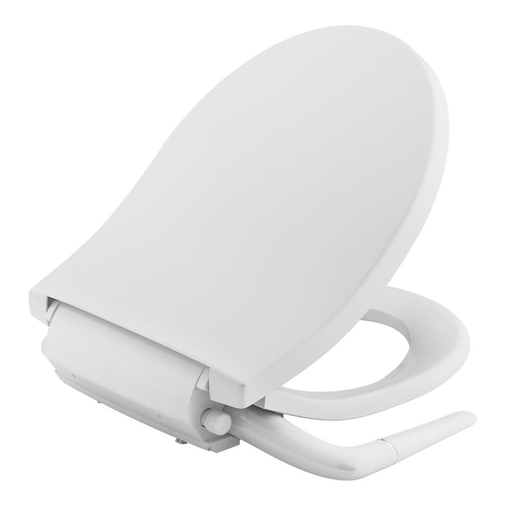 KOHLER Puretide Non-Electric Bidet Seat for Round Toilets in White