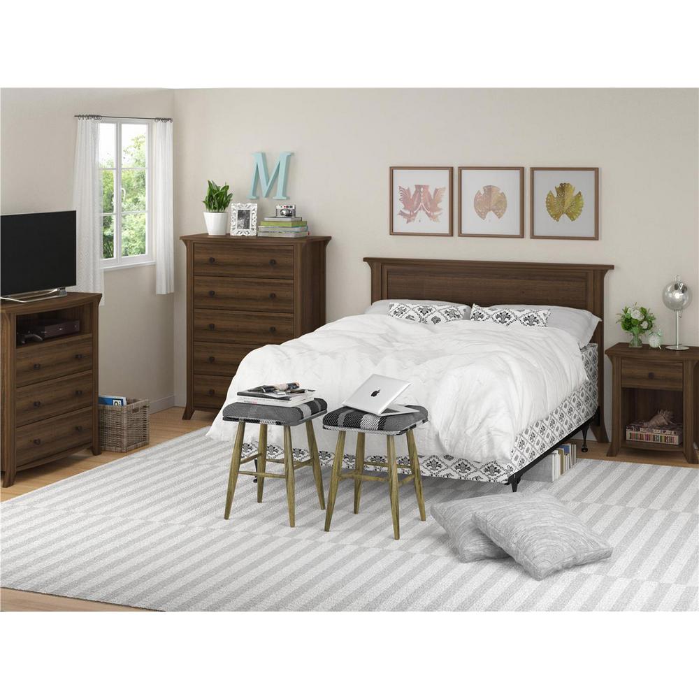 Ameriwood Home Palma Brown Oak 3 Drawer Media Dresser Hd43422