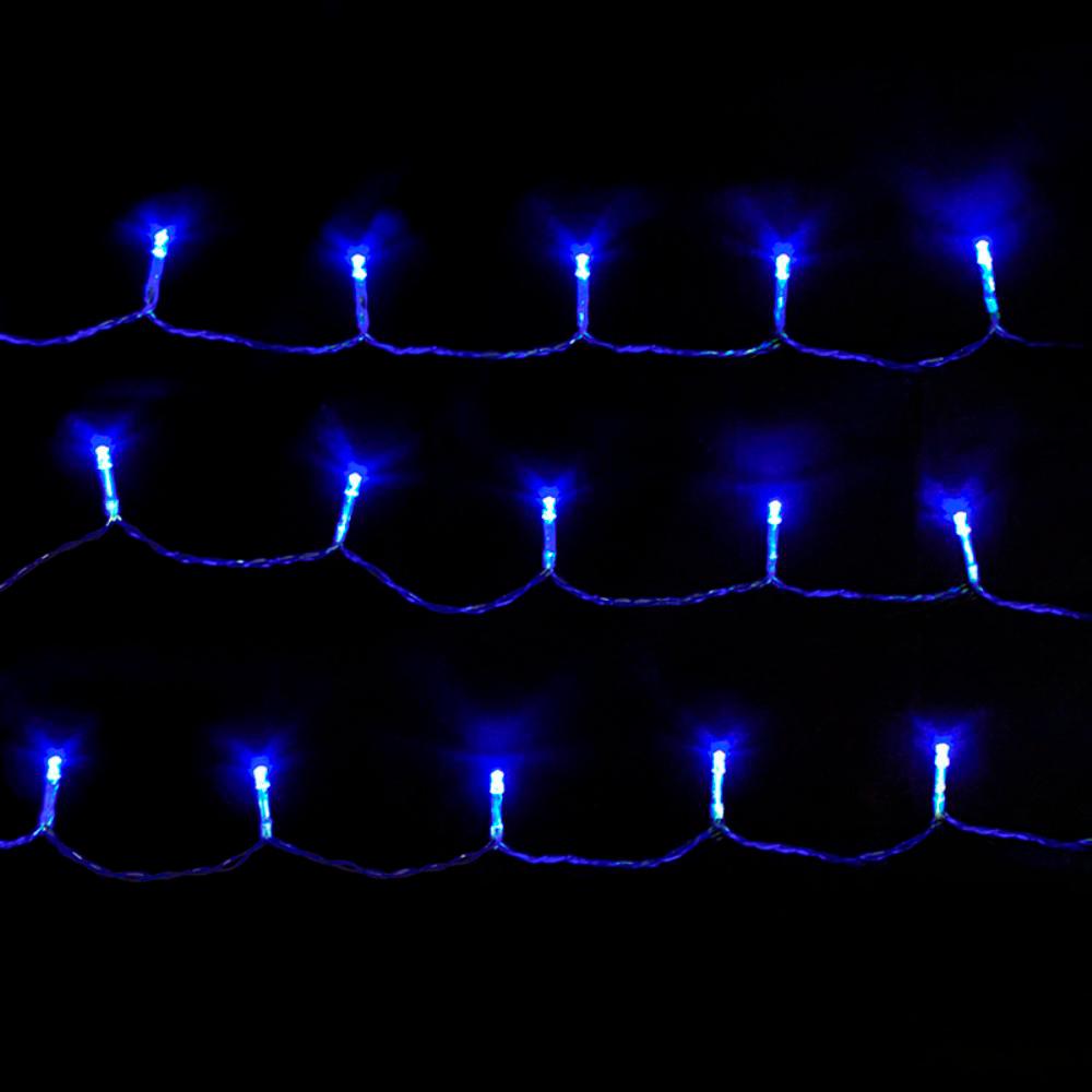 Aleko 50 Light Led Blue Battery Operated String Lights Lot Of 5