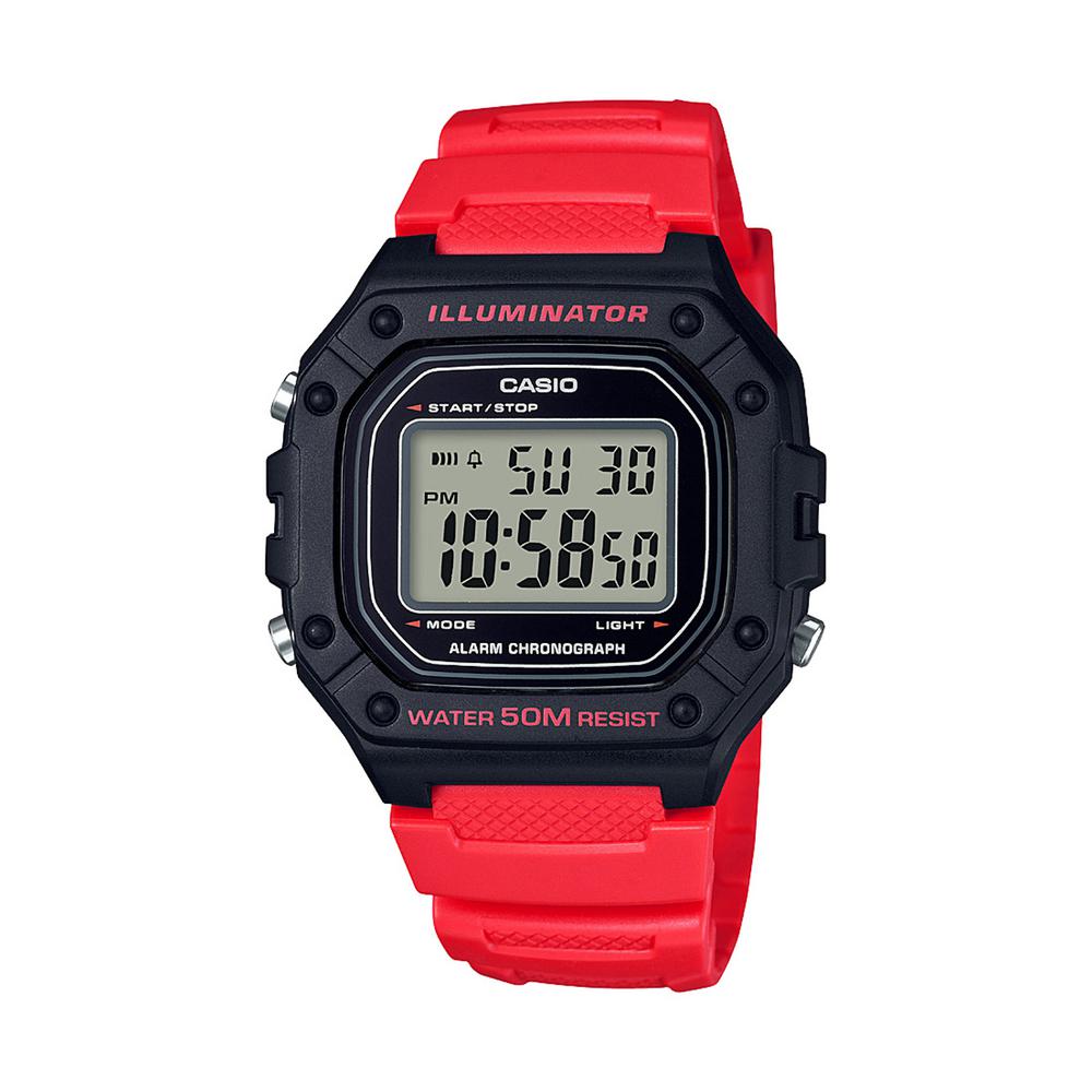 casio watch orange and black