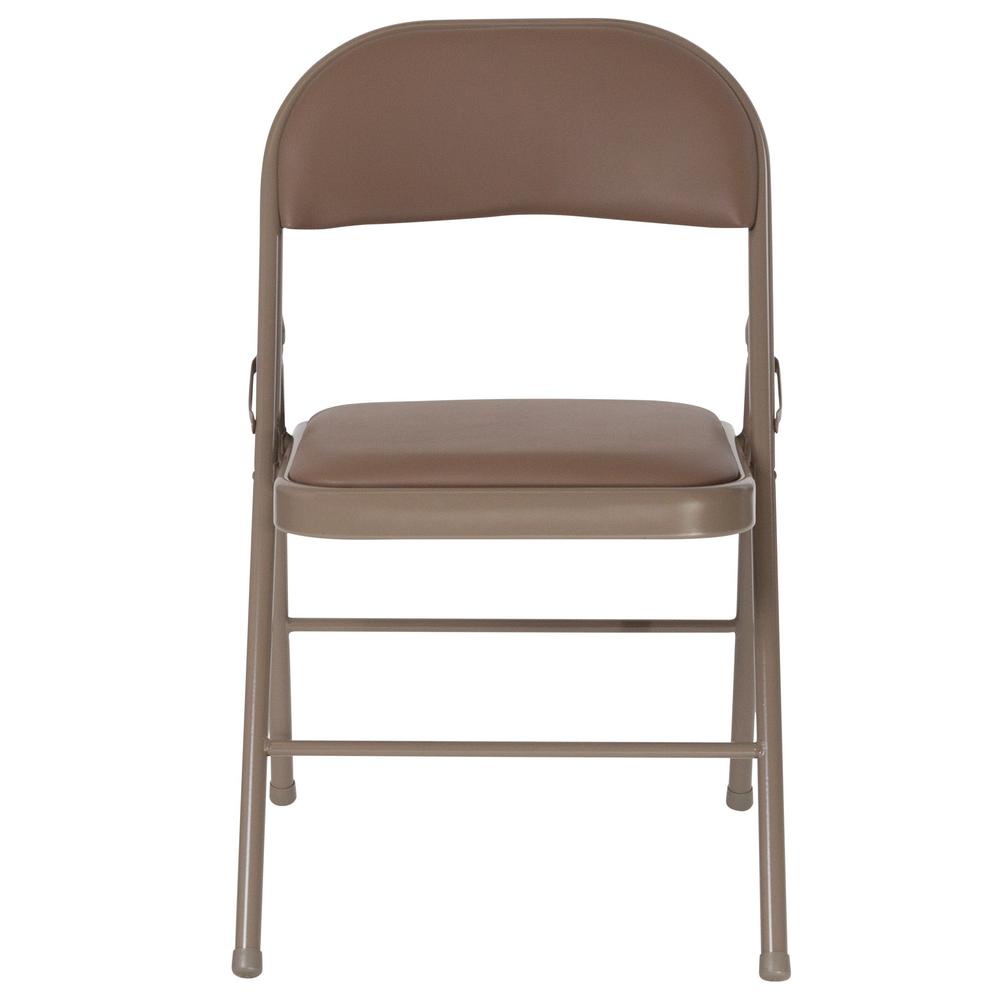 Unbranded Silver Metal Padded folding chairs (Set of 2)709945FFF The