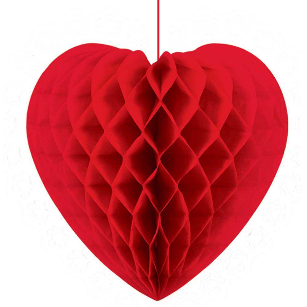 Amscan 14 In Valentine S Day Heart Shaped Honeycomb Hanging