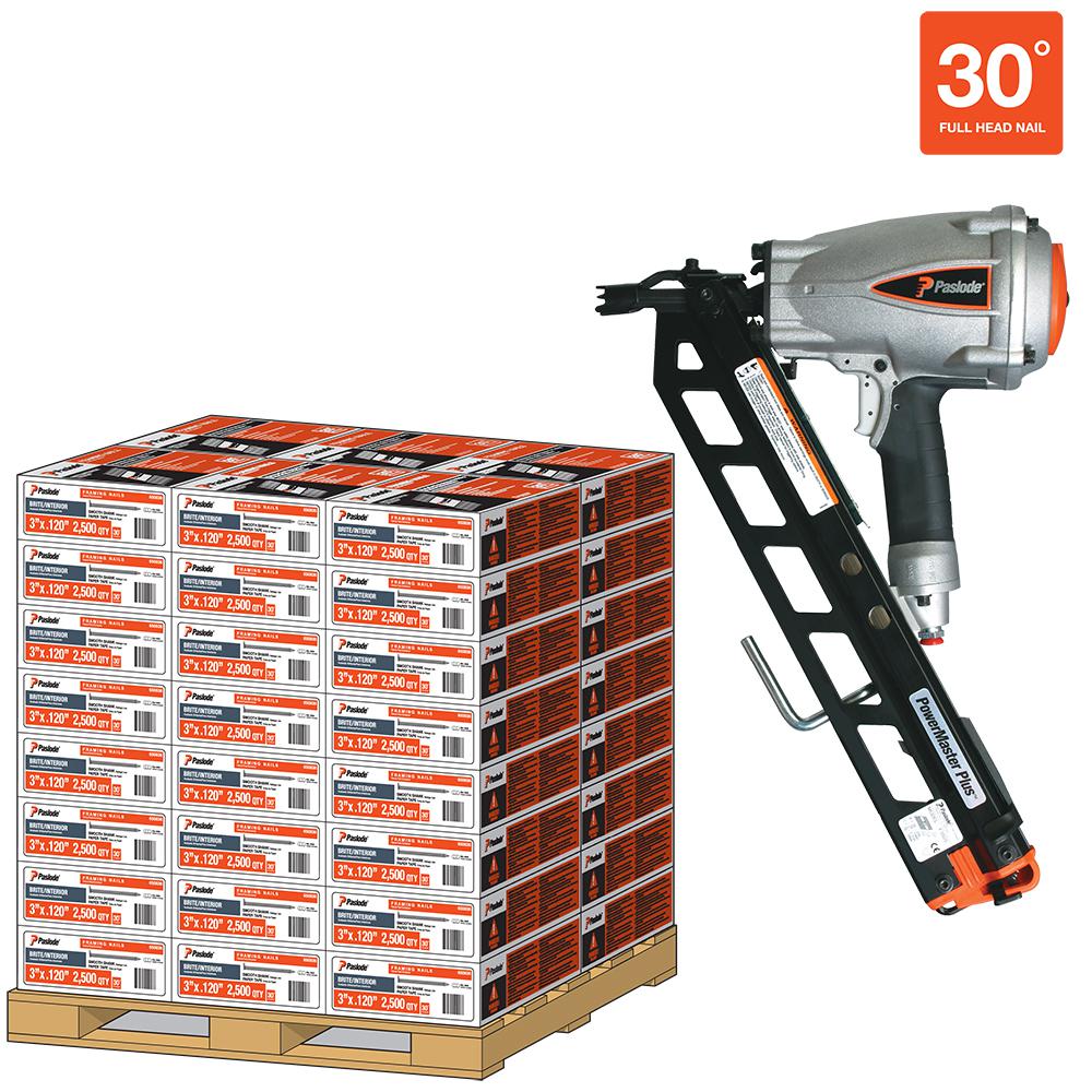 Paslode Pallet 30D 3 in. x 131 Brite Smooth PaperTaped Framing Nails