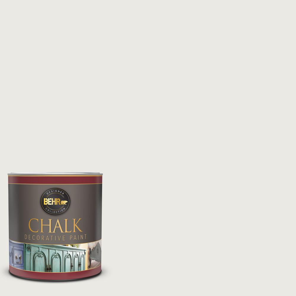 BEHR 1 Qt PPU24 14 White Moderne Interior Chalk Finish Paint 710004   White Moderne Behr Chalked Paint 710004 64 1000 